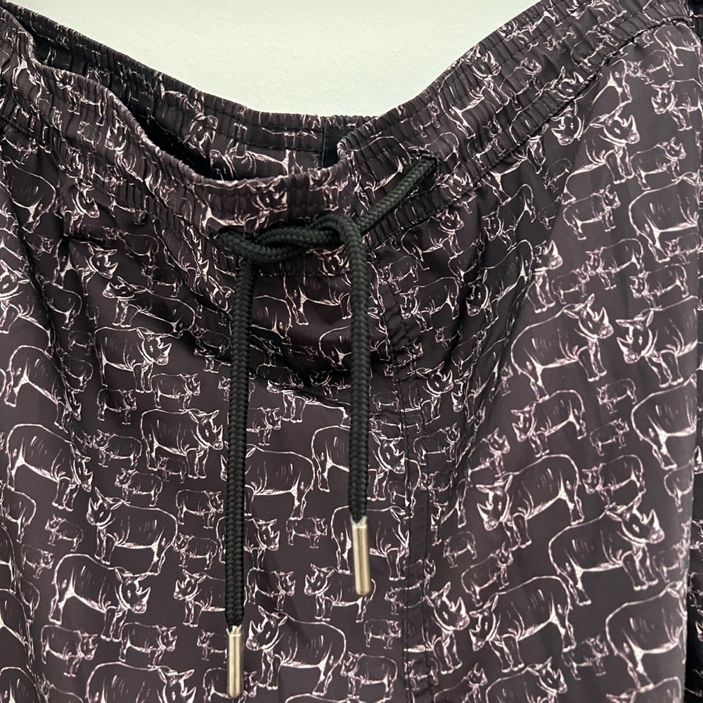 Jared Lang Patterned Drawstring Swim Shorts - image 3